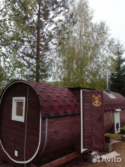 Баня бочка Квадро