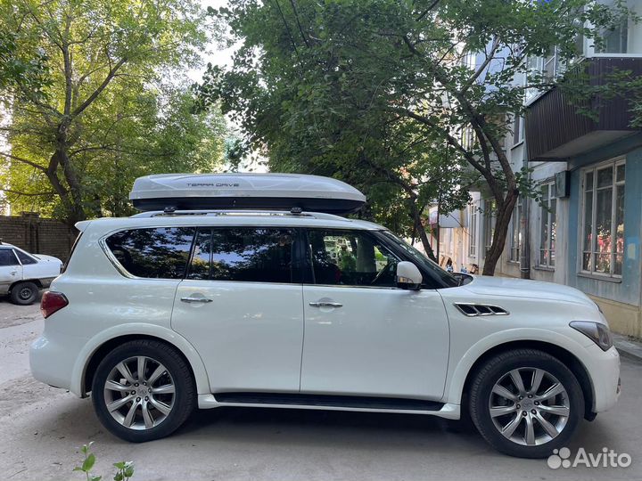 Автобокс на крышу Infiniti Qx 56 (Terra Drive 600)