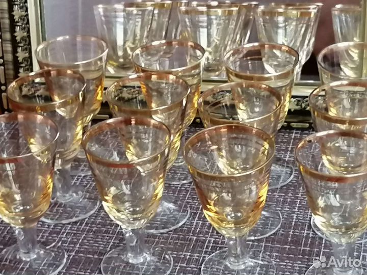 Фужеры и рюмки Богемия и СССР