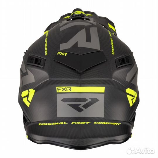 Шлем FXR Helium Carbon w / Auto buckle Hi Vis/Charcoalcoalcoal, L