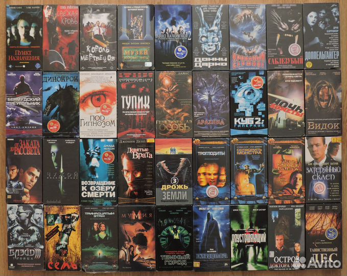 Видеокассеты VHS Боевики Ужасы Мультфильмы 2