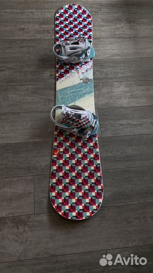 Комплект сноуборд 54, крепления, ботинки 39 размер