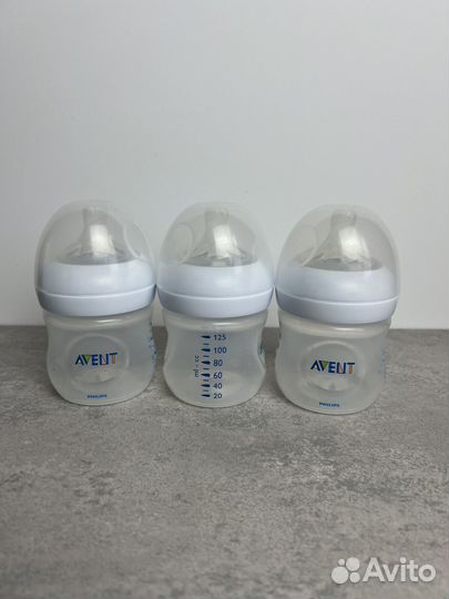 Бутылочки для кормления avent natural 125