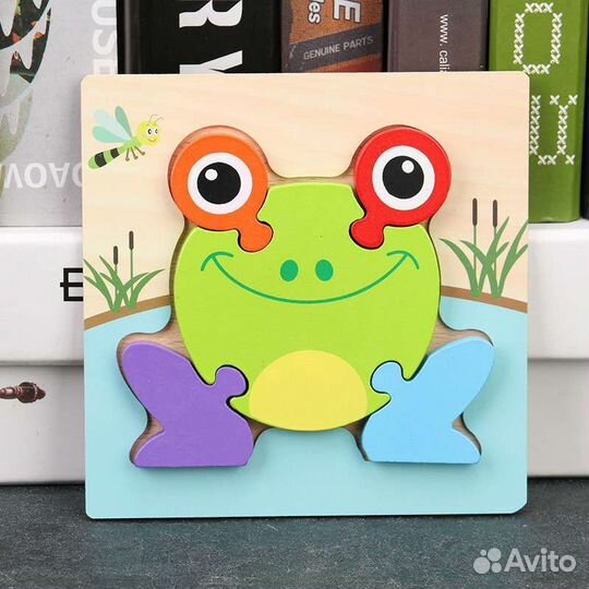 Деревянные пазлы вкладыши для детей 3D