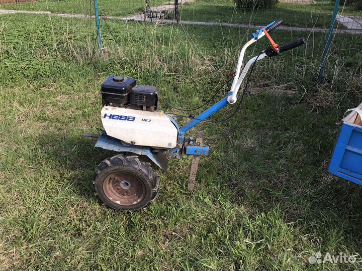 Мотоблок Нева 2 С прицепом и фрезами