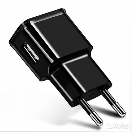 Блок питания USB, 5В, 2,1А, черный
