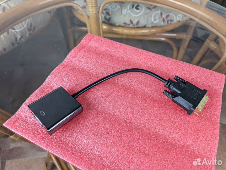 Переходник конвертер DVI-D - VGA