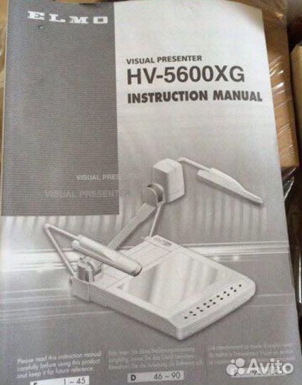 Видеопрезентер документ камера Elmo hv-5600xg-новы