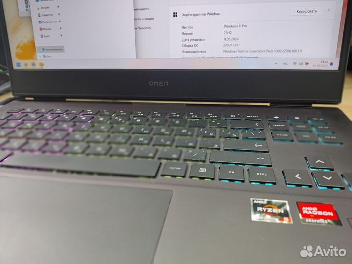Топчик Игровой HP Omen Ryzen 5 16gb 512gb rx6600m