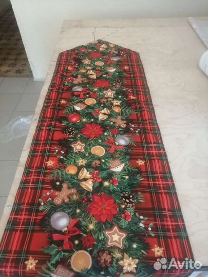 Новогодний носок и скатерть