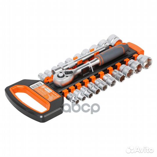 Набор головок с трещоткой 3/8 72Т 22пр. (8-21мм