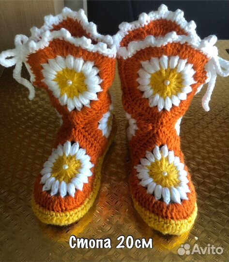 Домашние сапожки для девочки