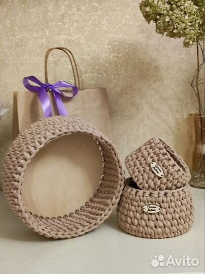 Корзины для хранения (набор 3 шт.)