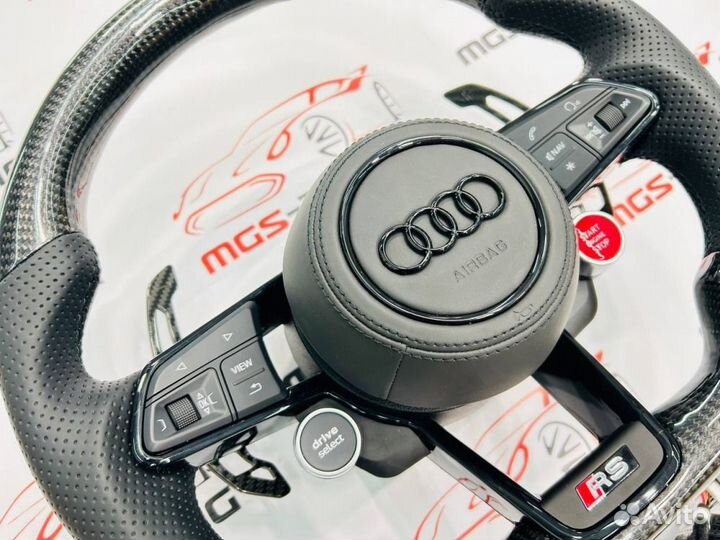 Руль Audi RS карбон подушка Ауди TT 8S ttrs 2015+