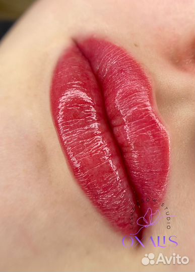 Перманентный макияж брови губы