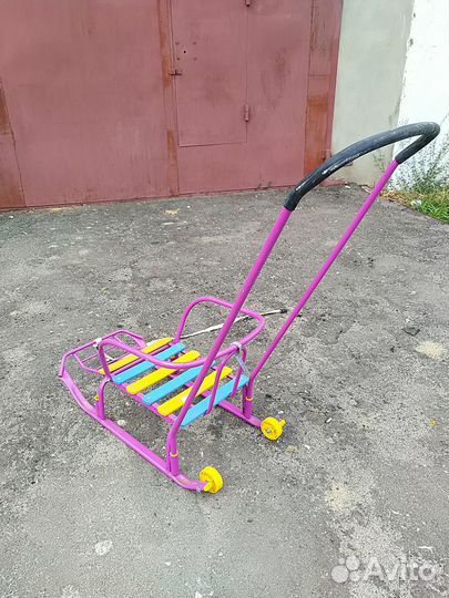 Детские санки с колесами