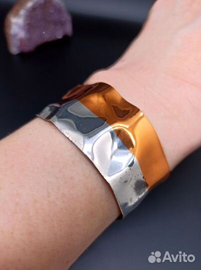 Браслет L. Vernon - Медь и Серебро - Винтаж