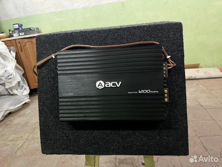 Сабвуфер и усилитель моноблок