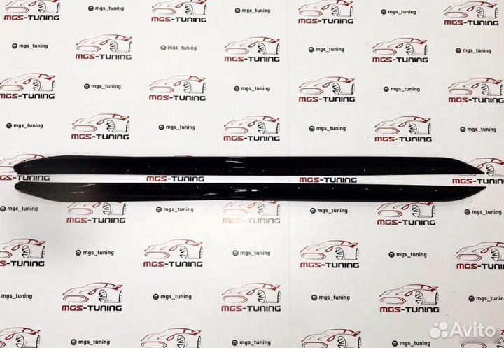 Лезвия порогов BMW 3 G20 M-Performance под карбон