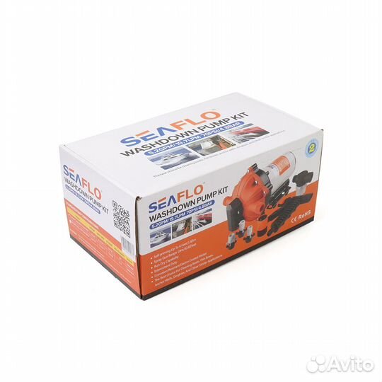 Помывочный комплект SeaFlo,12V,19.7 л/мин, 4.8 BAR