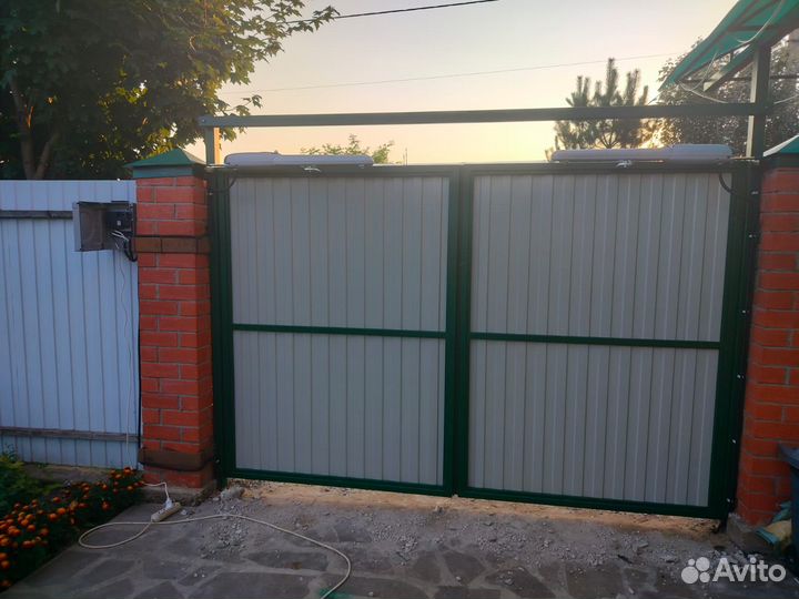 Откатные ворота под ключ с доставкой и установкой