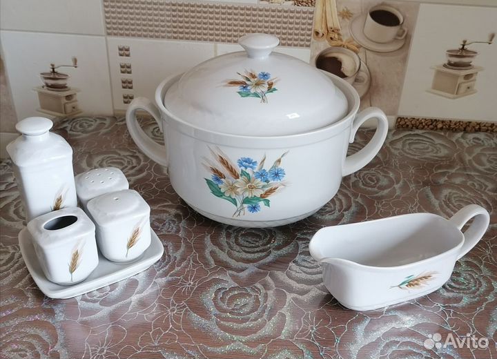 Компотница, Супница, чайные пары