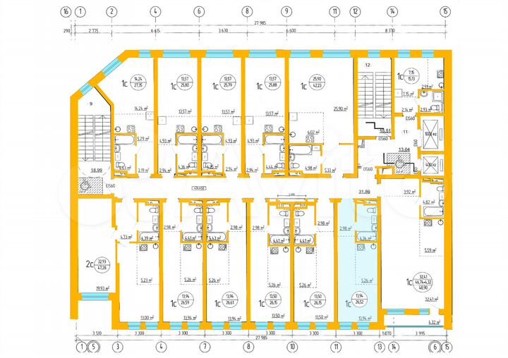 Апартаменты-студия, 26,5 м², 5/16 эт.