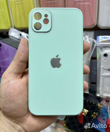 Матовые стеклянные чехлы для iPhone 11/12/13/14
