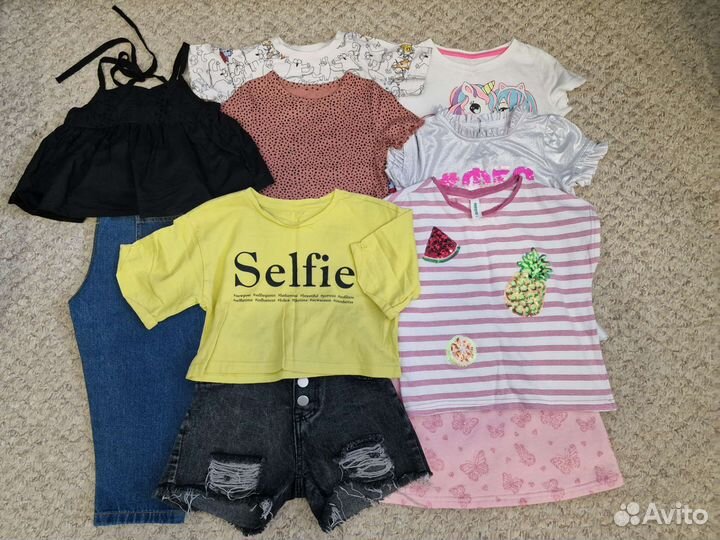 Вещи пакетом для девочки 104-110р, 20 шт