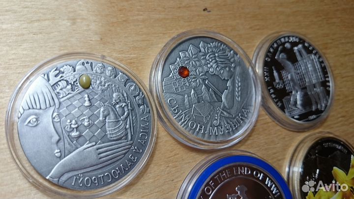 Серебряные монеты СССР, Беларусь, Австралия, Ниуэ
