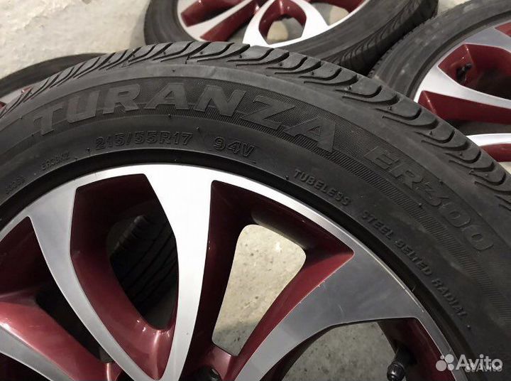 215/55/17 Bridgestone (5x114.3/цо 66.1)