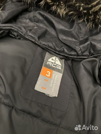 Пуховик nike acg женский