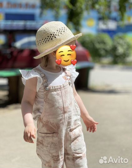 Комбинезон джинсовый zara и майка 92