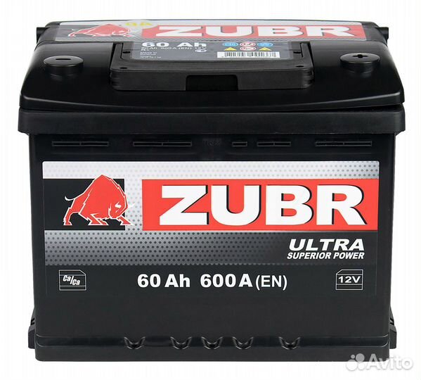 Аккумулятор Zubr (Зубр) 62 Ah Доставка/Установка