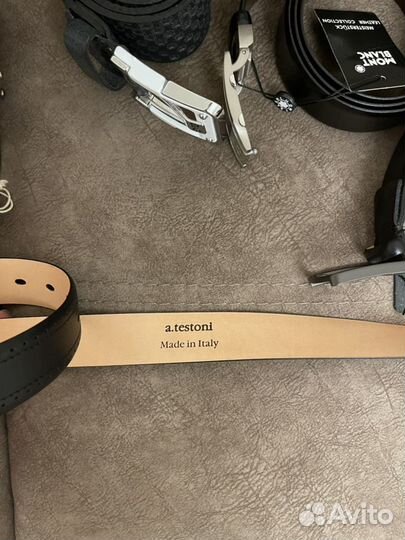 Мужской кожаный ремень