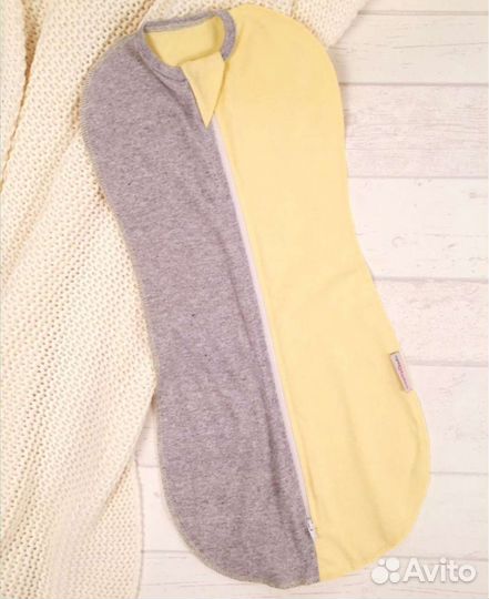 2 пелёнки-кокон для новорождённого размер 56-62