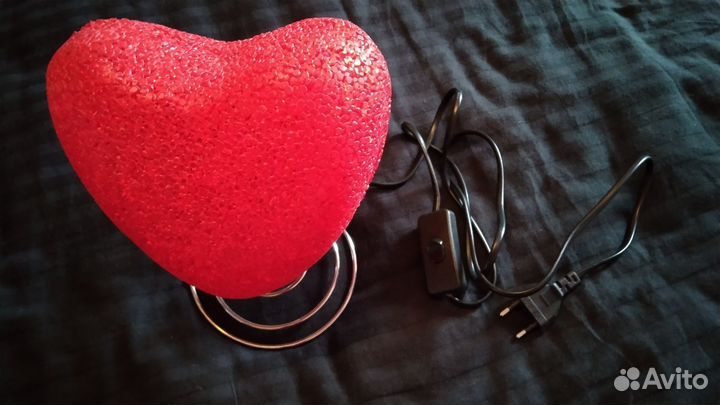 Светильник ночник в виде сердца