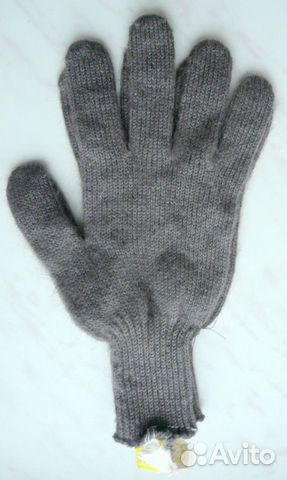 Перчатки Женские Вязаные Серые Новые Отечественные