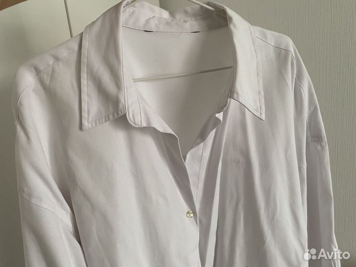 Рубашка льняная базовая, one size