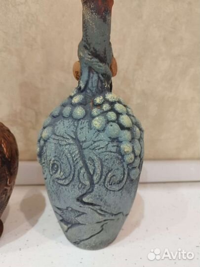 Кувшин бутыль глиняный под вино