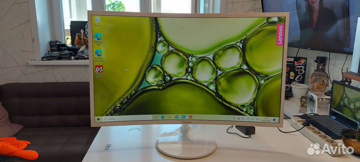 Монитор изогнутый LED samsung C32F391FWI 32 дюйма