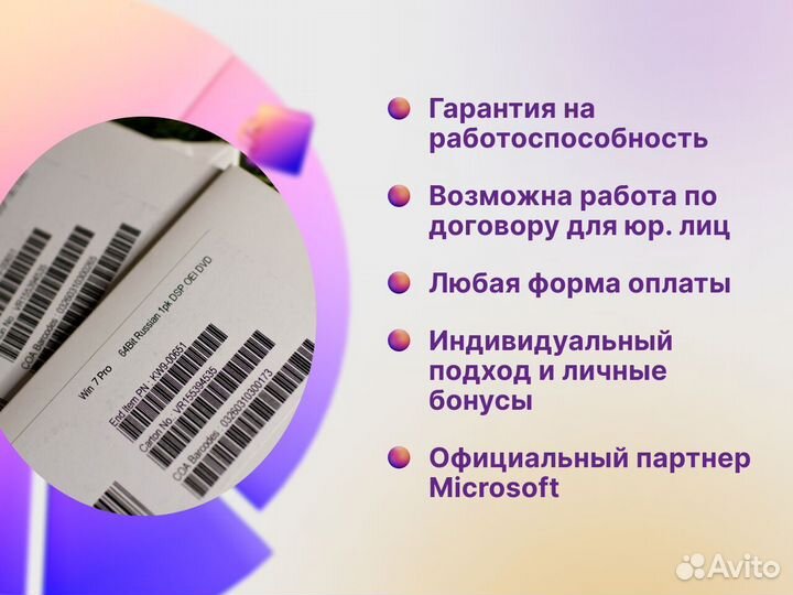 Windows 7 pro DVD OEI (конверт)