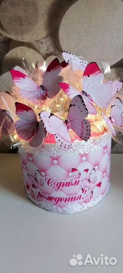 Букет из бабочек светящийся