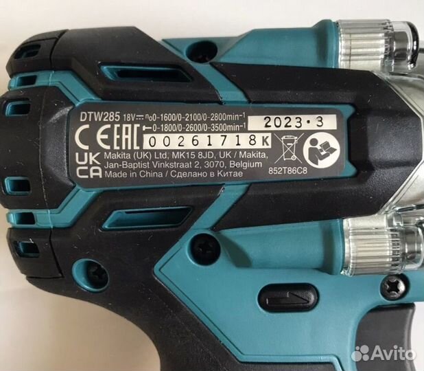 Гайковерт бесщеточный Makita DTW285Z