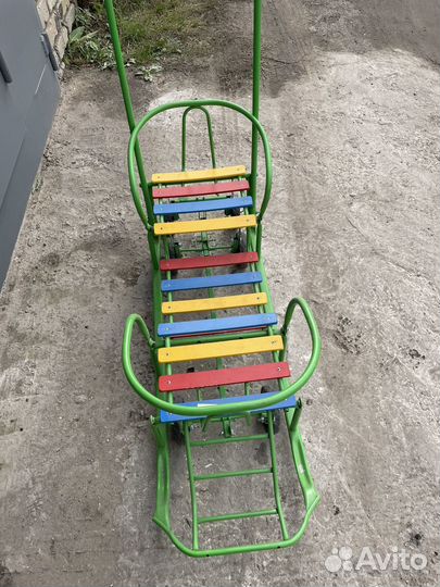 Санки двойные для близняшек