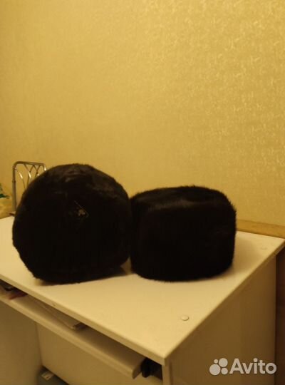 Норковая шапка мужская новая