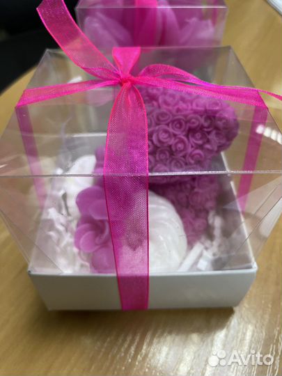 Мыло подарочное «Мишка из роз»