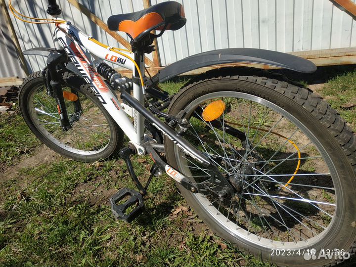 Детский велосипед бу 20 двух подвесной