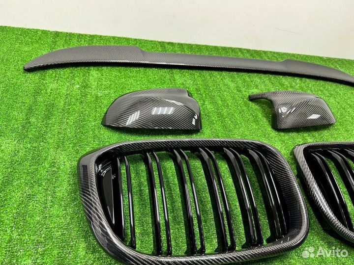 Спойлер ноздри зеркала Карбон До Рест BMW G02 F98