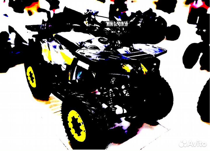 Детский квадроцикл Mini Grizlik X16 (PS) желтый